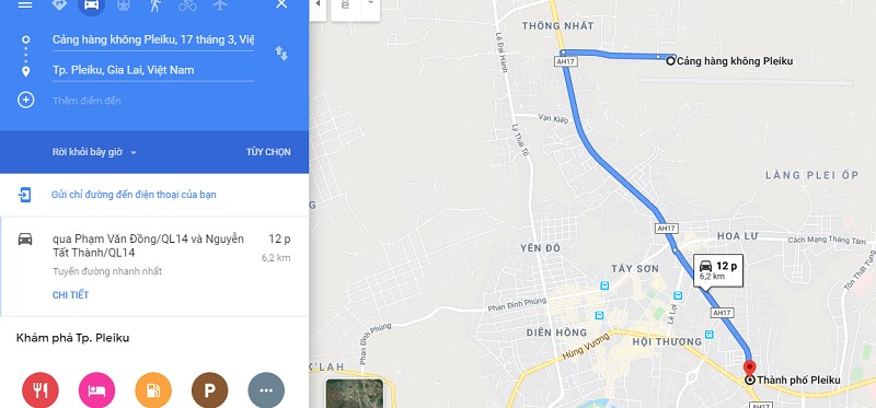 Sân bay Pleiku (Gia Lai) cách trung tâm bao xa? Cách đi từ sân bay về trung tâm thành phố - BestPrice