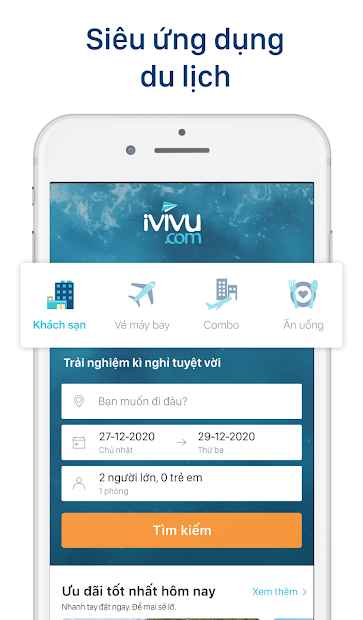 Ivivu Vé Máy Bay Ứng dụng tốt nhất cho đặt vé máy bay