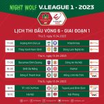 Lịch thi đấu V-League 2023 vòng 6: Nhiều đại chiến hấp dẫn