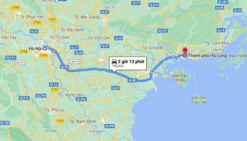 Khoảng cách từ Hà Nội đi Hạ Long bao nhiêu km?